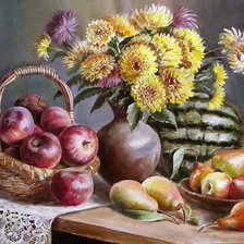 Схема вышивки «натюрморт»