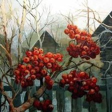 Схема вышивки «Поздняя осень»