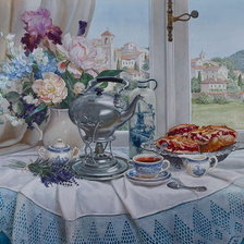 Схема вышивки «Утренний чай»