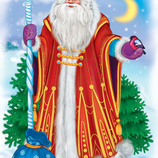 Схема вышивки «Дед мороз 2»