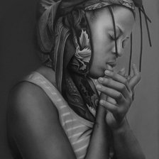 Схема вышивки «Африканская красавица»