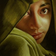 Схема вышивки «Девушка»