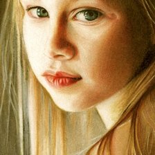 Схема вышивки «Девушка»