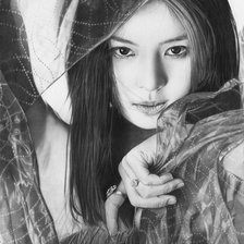 Схема вышивки «Девушка»