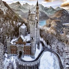 Схема вышивки «Замок Нойшвайштайн»