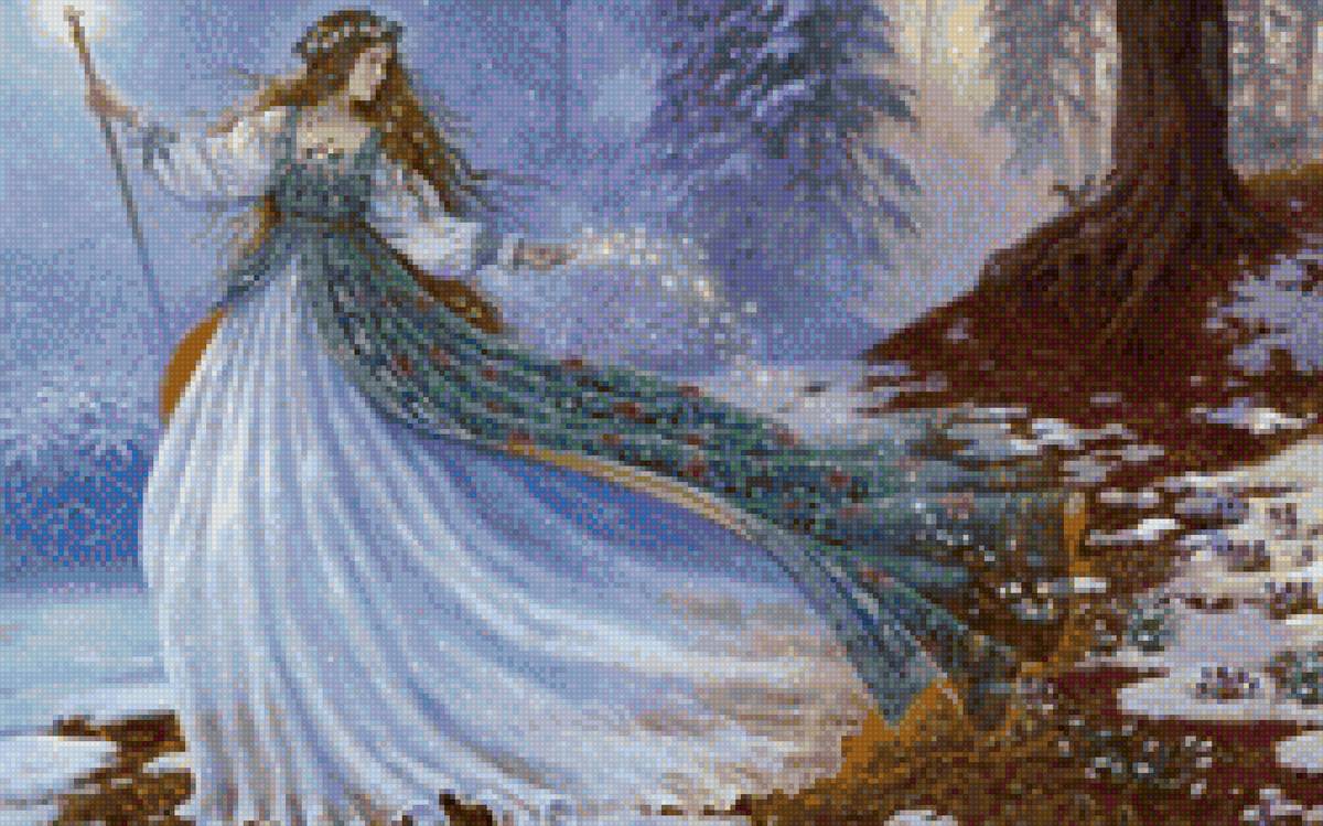 Весна идет весне дорогу - весна, девушка, лес - предпросмотр