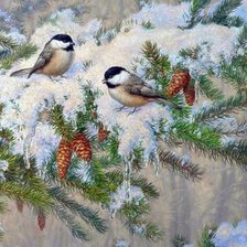 Схема вышивки «В лесу»