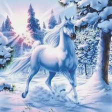 Схема вышивки «Конь»