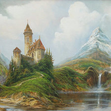 Схема вышивки «Замок»