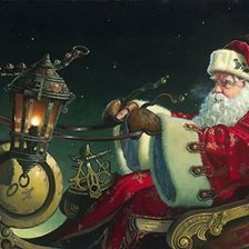 Схема вышивки «Дед Мороз»