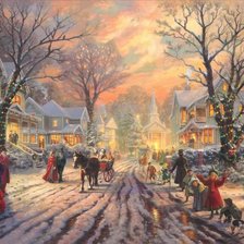 Схема вышивки «зима»