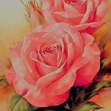 Схема вышивки «розы»