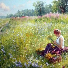 Схема вышивки «Солнечный денек»