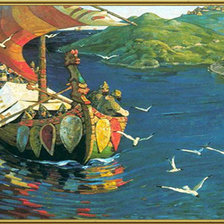 Схема вышивки «Заморские гости Рерих»