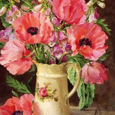 Розовые маки