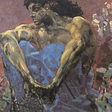 Схема вышивки «Демон. Врубель»