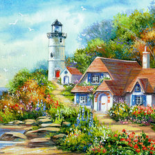 Схема вышивки «маяк»