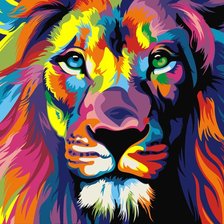 Схема вышивки «Цветной левушка»