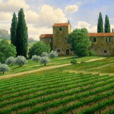 Схема вышивки «Холмы Тосканы»