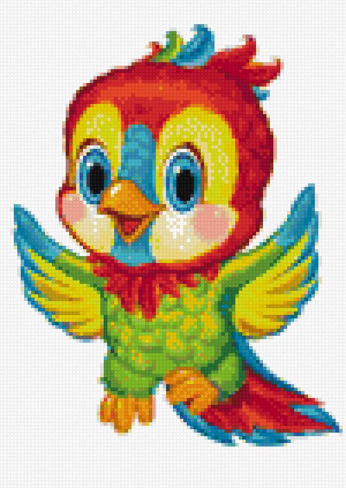 цветной попугайчик Кеша - предпросмотр