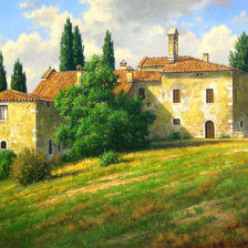 Схема вышивки «Где-то в Италии»