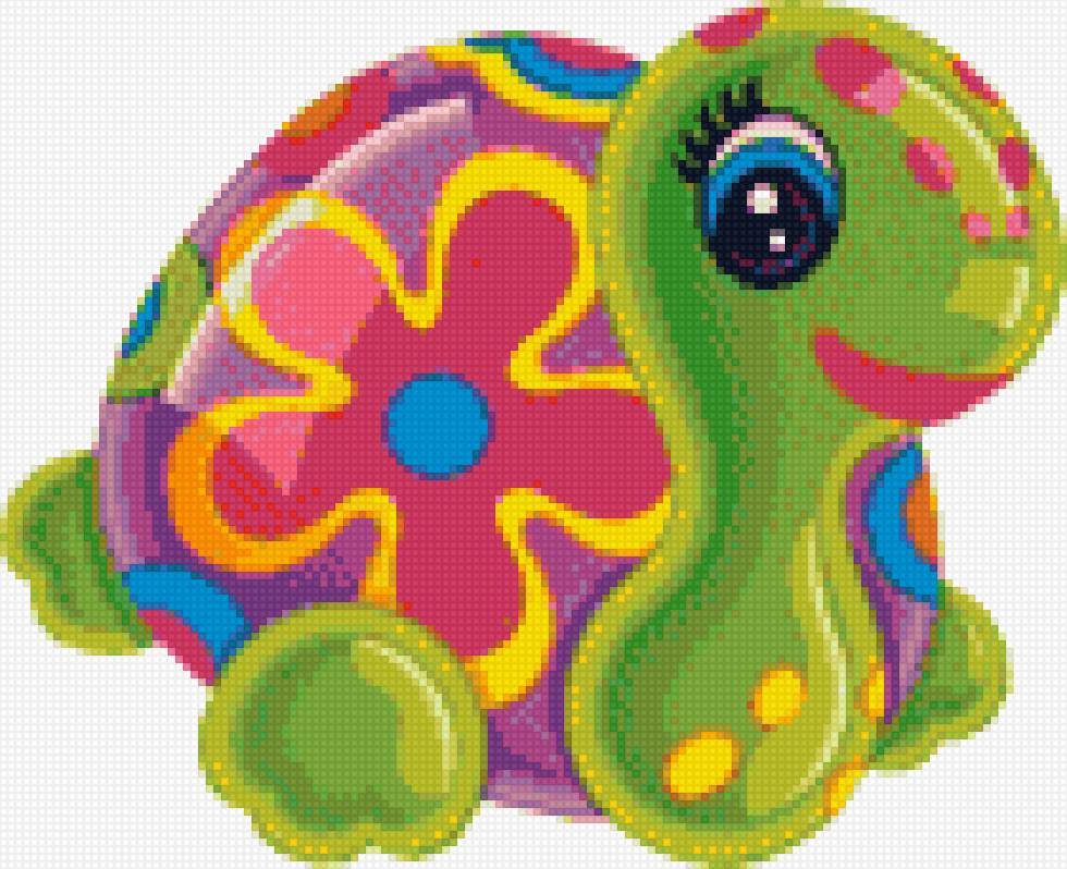 разноцветная черепаха - предпросмотр