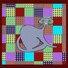 Схема вышивки «лоскутное»