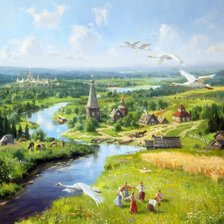 Схема вышивки «впечатления детства»