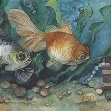 Схема вышивки «Рыбки»