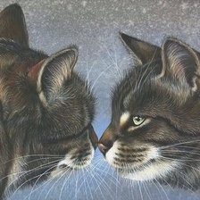 Схема вышивки «Кот»