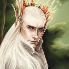 Схема вышивки «король эльфов из властелина колец»