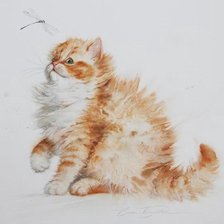 Схема вышивки «Котенок»