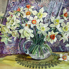 Схема вышивки «Нарциссы»