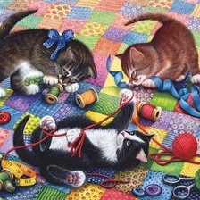 Схема вышивки «одни дома»