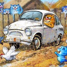 Схема вышивки «Берегись!»