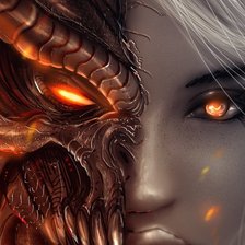 Схема вышивки «две стороны»