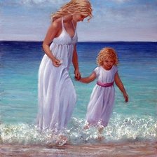 Схема вышивки «В пене прибоя»