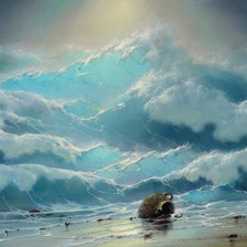 Схема вышивки «Шторм»