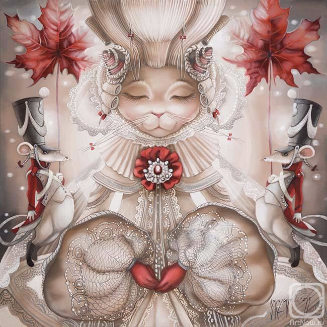 Дева - кот, арт, дева, восток, зодиак - оригинал