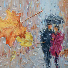 Схема вышивки «последний лист»