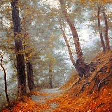 Схема вышивки «поздняя осень»