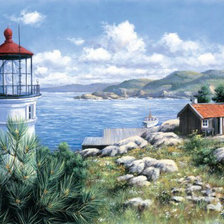 Схема вышивки «маяк»