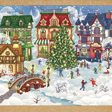 Схема вышивки «Новогодние праздники»