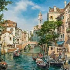 Схема вышивки «Венецианские будни»