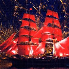 Схема вышивки «алые паруса»