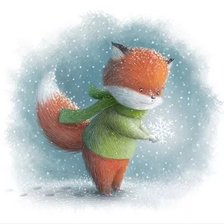 Схема вышивки «Лисичка»