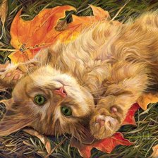 Схема вышивки «Зеленоглазый»