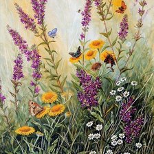 Схема вышивки «Полевые цветы»