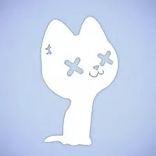 Схема вышивки «ВК-котик»