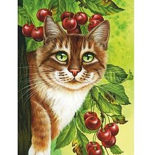 Схема вышивки «зеленоглазый»